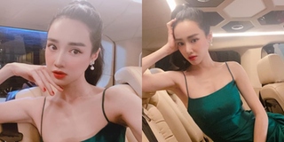 Nhã Phương lên đồ, tạo dáng kiêu kỳ trong xế hộp tiền tỷ