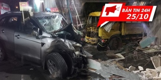 Bản tin 24h: Xe tải tông trực diện ô tô 7 chỗ, 3 người không qua khỏi