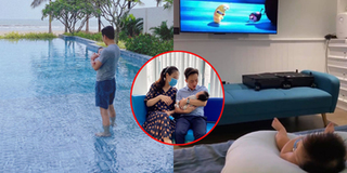 Cường Đôla cưng chiều con gái vừa sinh, còn nhỏ đã đi resort cao cấp