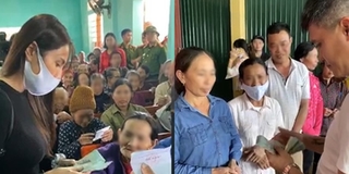 Công Vinh: “Vợ chồng con chỉ thay mặt mọi người gửi quà thôi”