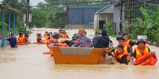 Nước lũ tại Quảng Nam lên nhanh, cần sơ tán dân trước 18h ngày 10/10