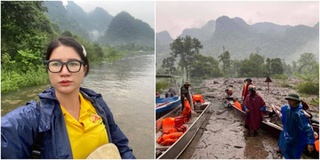 Trang Trần "vượt lũ" đến Quảng Bình hỗ trợ bà con bị lũ lụt
