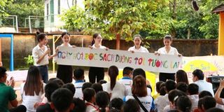 Thái An mang sân chơi đến cho các em học sinh dân tộc S’tiêng
