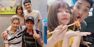 Bạn gái Mạc Văn Khoa khoe ảnh thông gia hai bên thuận hoà