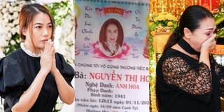 Sao Việt nghẹn ngào đến viếng đám tang nghệ sĩ Ánh Hoa