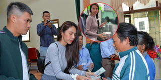 Thủy Tiên xúc động khi bà con người nhẹ nhường người thiệt hại nặng