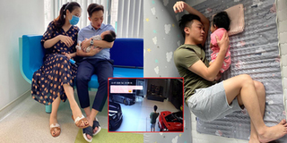 Đàm Thu Trang vắng nhà, Cường Đôla khéo léo trông con cho vợ