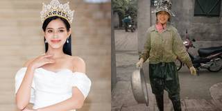 Lộ hình ảnh đi làm đồng của tân Hoa hậu Việt Nam ngày còn nhỏ