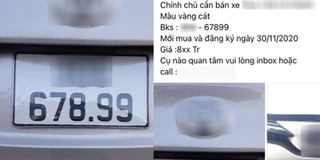 Bốc biển 678.99 chủ xe ở Hà Nội rao bán hơn 800 triệu đồng