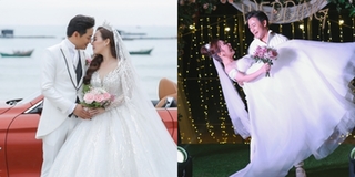 Quý Bình lái siêu xe mui trần đón dâu trong lễ cưới ở Phú Quốc