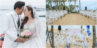 Không gian đám cưới của Quý Bình và vợ doanh nhân ở bãi biển Phú Quốc