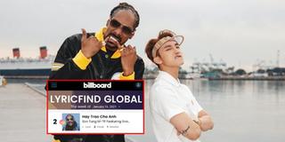 "Hãy trao cho anh" - Sơn Tùng đạt #2 Billboard Lyricfind Global Chart