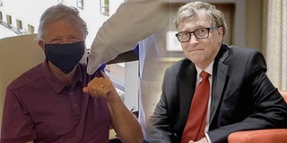 Tỷ phú Bill Gates vui mừng sau khi tiêm vaccine Covid-19