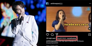 Vũ Cát Tường thả tim vào video chê giọng hát của Chi Pu trên Instagram