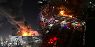 Trường đại học Hàn Quốc cháy lớn ngay đêm giao thừa