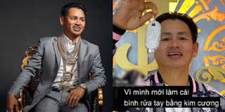 Khoe bình xịt rửa tay nạm kim cương, Johnny Đặng lần nữa gây choáng