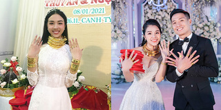 Đại hội khoe vàng: Thúy An nặng trĩu cả tay và cổ