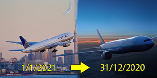 Máy bay "xuyên không" giúp hành khách đón năm mới 2021 tận 2 lần