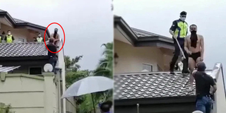 Gã đàn ông nhảy tót lên nóc nhà khi đi ăn trộm vì sợ chó