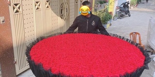 Góc chơi lớn: Thanh niên Nghệ An đầu tư 999 bông hồng đi tỏ tình