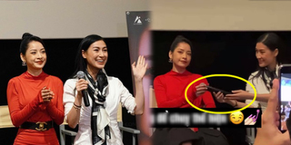 Rộ nghi vấn Chi Pu thiếu tôn trọng Kathy Uyên khi nhận mic bằng 1 tay