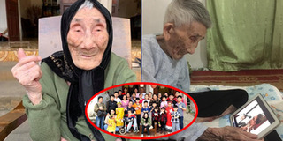 Cụ bà Hà Nam 108 tuổi vẫn nhớ hết tên con cháu, xem thời sự bằng iPad