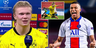 Kỷ lục gia Haaland: "Mbappe là cảm hứng để tôi lập cú đúp hôm nay"