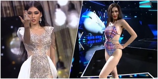 Ngọc Thảo tạo dáng cực gắt trong đêm Bán kết Miss Grand International