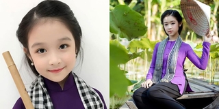 Tiểu Hoa hậu Cần Thơ ra dáng thiếu nữ, sắc vóc "lên hương" với áo lụa