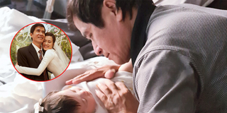 Đông Nhi lần đầu hé lộ khoảnh khắc con gái được ông ngoại chăm sóc