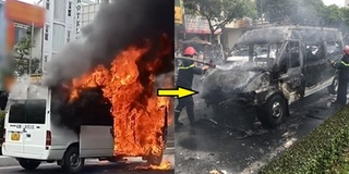 Hai thanh niên mải xem xe tang cháy nên tông vào nhau ở Đà Nẵng