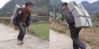 Cuộc sống mới của cậu bé nghị lực cõng gạch 12kg lấy 2 nghìn đồng