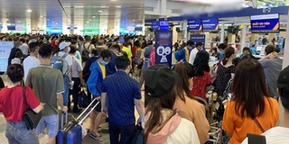 Người dân đổ xô đi du lịch, sân bay Tân Sơn Nhất đông nghẹt khách