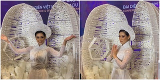 Hoa hậu Khánh Vân lần đầu diện trang phục dân tộc "Kén Em"
