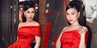 Quỳnh Thư khoe diện mạo "sắc bén" với váy đỏ nổi bật tại sự kiện