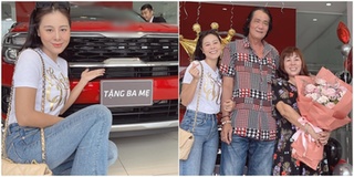 Nam Thư chi tiền mua xe hơi đắt đỏ tặng bố mẹ nhân dịp sinh nhật