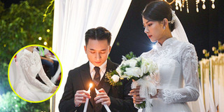 Xôn xao váy cưới "sương sương" 8000 viên đá quý của vợ Phan Mạnh Quỳnh