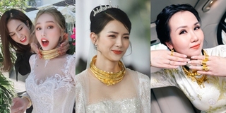 Trố mắt nhìn các mỹ nhân Việt đeo vàng nặng trĩu trong ngày cưới