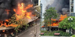 Hà Nội: Đám cháy thiêu rụi quán lẩu ở huyện Đông Anh