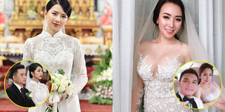 Vợ ca sĩ Việt trong ngày cưới: Bà xã Phan Mạnh Quỳnh là cực phẩm