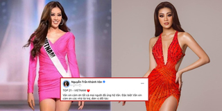 Khánh Vân chia sẻ đầu tiên sau khi dừng chân ở top 21 Miss Universe