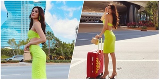 Hoa hậu Khánh Vân đã có mặt tại Mỹ dự Miss Universe sau 32 giờ bay