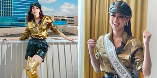 Khánh Vân diện đồ "chặt chém" trong ngày đầu nhập cuộc Miss Universe