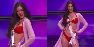Hoa hậu Khánh Vân tự tin trình diễn bikini ở bán kết Miss Universe