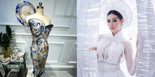 Bộ trang phục dân tộc Khánh Vân sắp trình diễn lấy cảm hứng từ gốm sứ