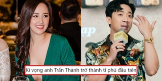 Mai Phương Thúy mong Trấn Thành là tỉ phú đầu tiên của showbiz Việt