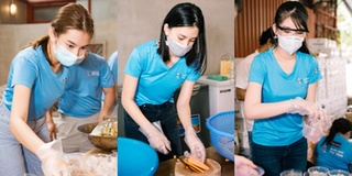 Hoa hậu Tiểu Vy cùng dàn Á hậu nấu 15.000 suất ăn cho người nghèo