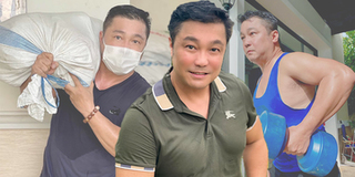 Ở tuổi U60, Lý Hùng khoe thân hình vạm vỡ, vác gạo từ thiện chống dịch