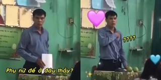 Câu trả lời của thầy giáo khi bị học sinh hỏi "Phụ nữ để ở đâu?"
