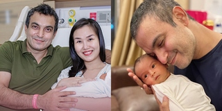 Võ Hạ Trâm cắt tóc cho chồng Ấn Độ, khoe bản sao con gái y hệt ba